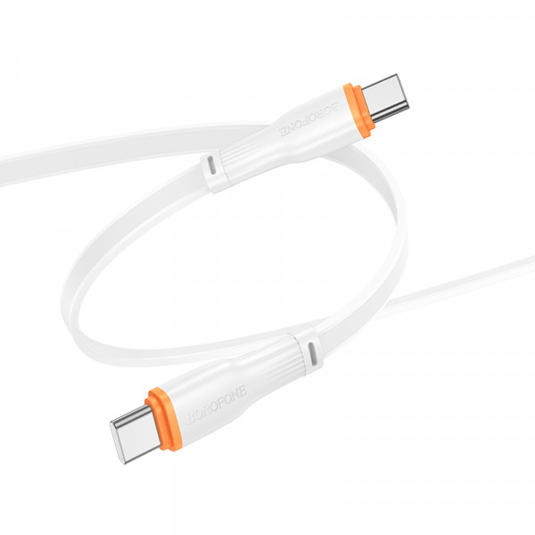 Кабель BOROFONE BX118 Esplendido 60W charging data cable C to C White (6941991120978)