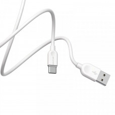 Кабель BOROFONE BX14 USB to Type-C 2.4A, 2m, PVC, TPE connectors, Білий