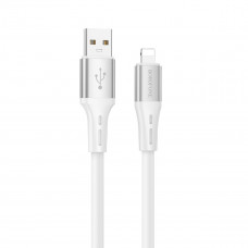 Кабель BOROFONE BX88 Solid silicone charging data cable for iP Білий