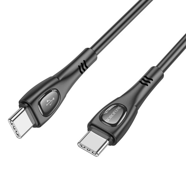 Кабель BOROFONE BX98 Type-C to Type-C Superior 60W charging data cable Чорний