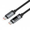 Кабель HOCO U148 Lord 100W digital display charging data cable Type-C Black (6942007668675)