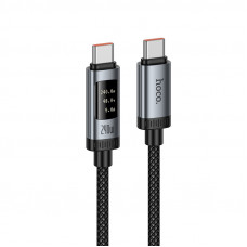 Кабель HOCO U148 Lord 100W digital display charging data cable Type-C Black (6942007668675)
