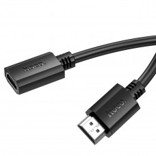 Кабель HOCO US13 HDTV male to HDTV female HD extension data cable(L=1M) Чорний
