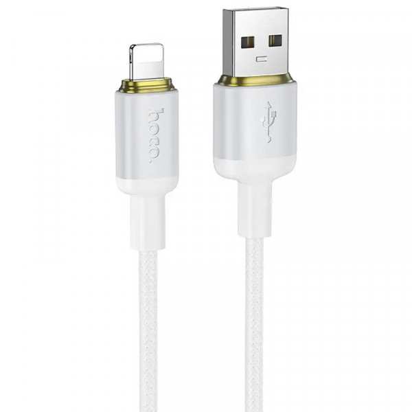 Кабель HOCO X128 Benefit charging data cable iP White (6942007681087)
