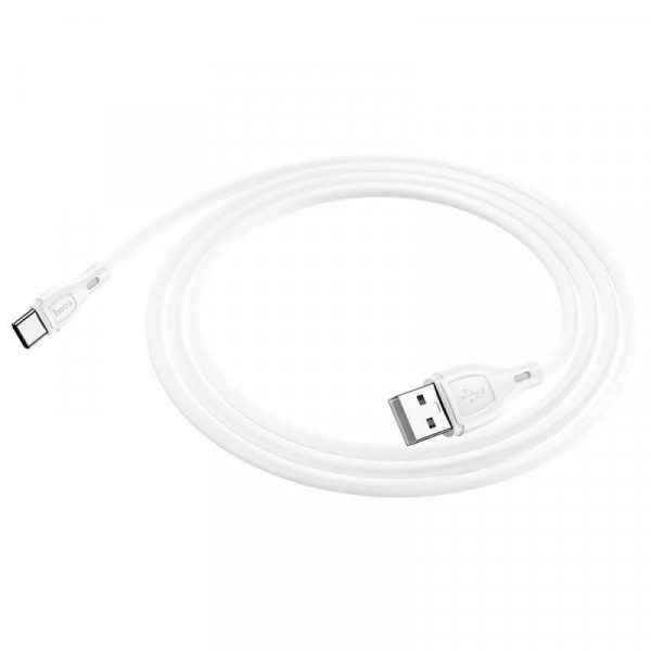 Кабель HOCO X61 Ultimate silicone charging data cable for Type-C White (6931474747853)