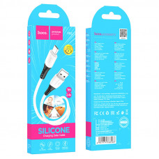 Кабель HOCO X82 USB to Micro 2.4A, 1m, silicone, silicone connectors, Білий