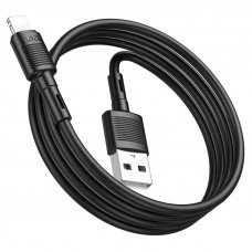 Кабель HOCO X83 USB to iP 2.4A, 1m, PVC, PVC connectors, Black (6931474770868)