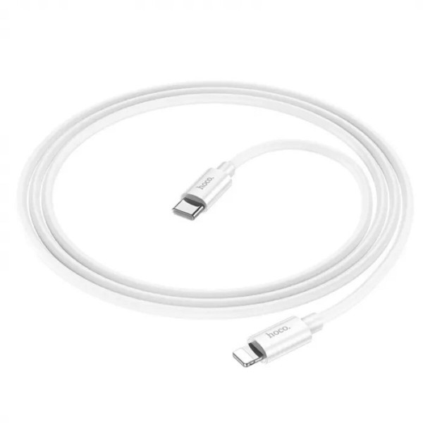 Кабель HOCO X87 Magic silicone PD charging data cable for iP Білий