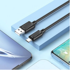 Кабель HOCO X88 Gratified charging data cable for Type-C Black (6931474783349)