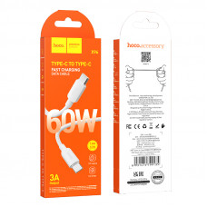 Кабель HOCO X96 Hyper 60W fast charging data cable Type-C to Type-C White (6931474799128)