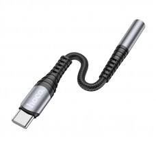 Кабель-перехiдник HOCO LS33 Type-C Digital 3.5 Audio converter Metal Gray