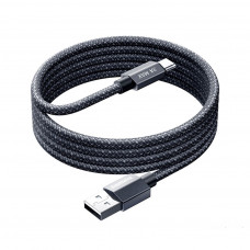 Кабель REMAX Phantom aluminum alloy light fast charging braided data cable 1.2M CB01(A-C) (6954851235033)