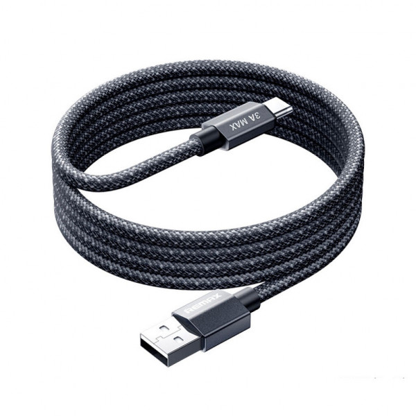 Кабель REMAX Phantom aluminum alloy light fast charging braided data cable 1.2M CB01(A-C) (6954851235033)