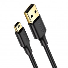 Кабель UGREEN USB 2.0 A Male to Mini 5 Pin Male Cable 0.5m (Чорний)