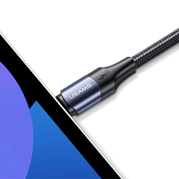 Кабель Usams US-SJ524 U71 Type-C To Type-C 100W PD Fast Charging & Data Cable 1.2m чорний