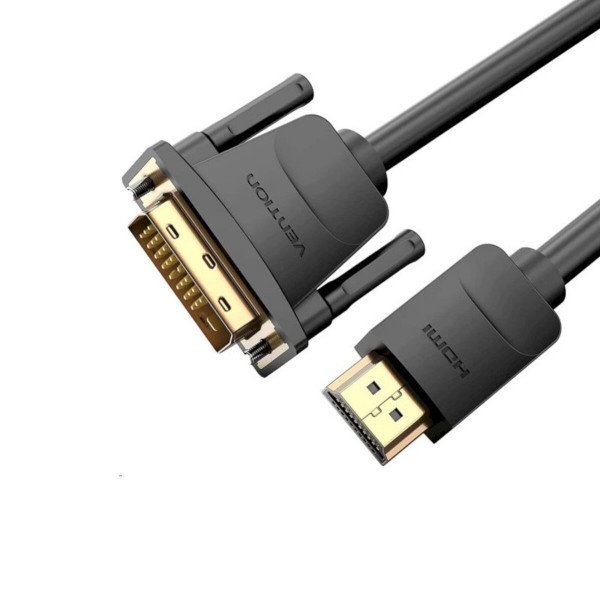 Кабель Vention HDMI to DVI Cable 1M Чорний (ABFBF)