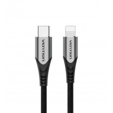 Кабель Vention USB 2.0 C to Lightning Cable 1M Gray Aluminum Alloy Type (TACHF)