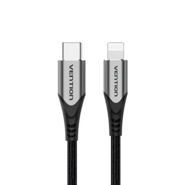 Кабель Vention USB 2.0 C to Lightning Cable 1M Gray Aluminum Alloy Type (TACHF)