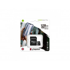 Карта пам'яті microSDXC (UHS-1) Kingston Canvas Select Plus 128Gb class 10 А1 (R-100MB/s) (adapter SD)