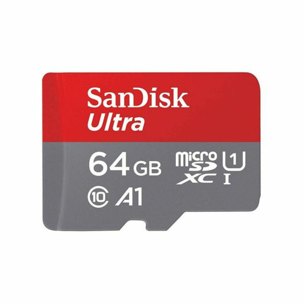 Карта пам'яті microSDXC (UHS-1) SanDisk Ultra 64Gb class 10 A1 (140Mb/s) (adapter SD)