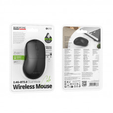 Маніпулятор миша BOROFONE BG151 Cielo dual-mode wireless mouse Black (6941991127687)