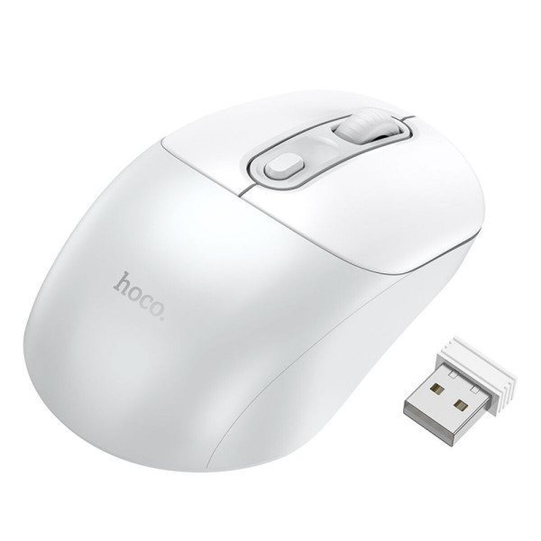 Маніпулятор миша HOCO GM28 2.4G business wireless mouse White Gray