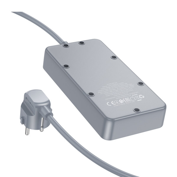 Мережевий подовжувач BOROFONE BAC2A Leya 3 position socket(1C3A)(EU) Чорний