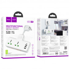 Мережевий подовжувач HOCO AC11A Voyage 2-position expansion socket(1C3A) White (6942007607063)