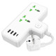 Мережевий подовжувач HOCO AC11A Voyage 2-position expansion socket(1C3A) White (6942007607063)