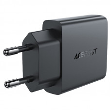 Мережевий зарядний пристрій ACEFAST A65 PD20W GaN single USB-C ultra-thin charger Чорний