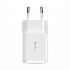 Мережевий зарядний пристрій Baseus Compact Charger 2U 10.5W EU Білий