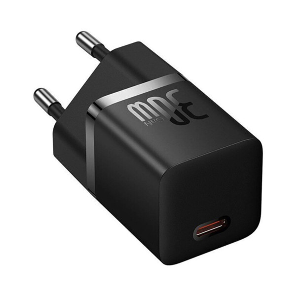 Мережевий зарядний пристрій Baseus GaN5 Fast Charger(mini) 1C 30W EU Чорний