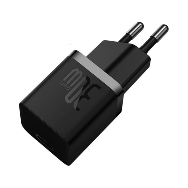 Мережевий зарядний пристрій Baseus GaN5 Fast Charger(mini) 1C 30W EU Чорний