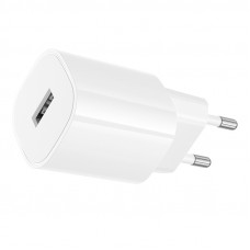 Мережевий зарядний пристрій BOROFONE BA101A Pudding single port charger (EU) White (6941991124013)