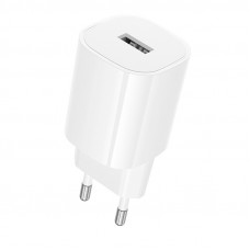 Мережевий зарядний пристрій BOROFONE BA101A Pudding single port charger (EU) White (6941991124013)