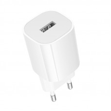 Мережевий зарядний пристрій BOROFONE BA101A Pudding single port charger (EU) White (6941991124013)