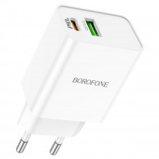 Мережевий зарядний пристрій BOROFONE BA69A Resource PD20W+QC3.0 charger Білий