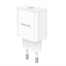 Мережевий зарядний пристрій BOROFONE BA81A single port PD20W charger(EU) White (6941991108181)