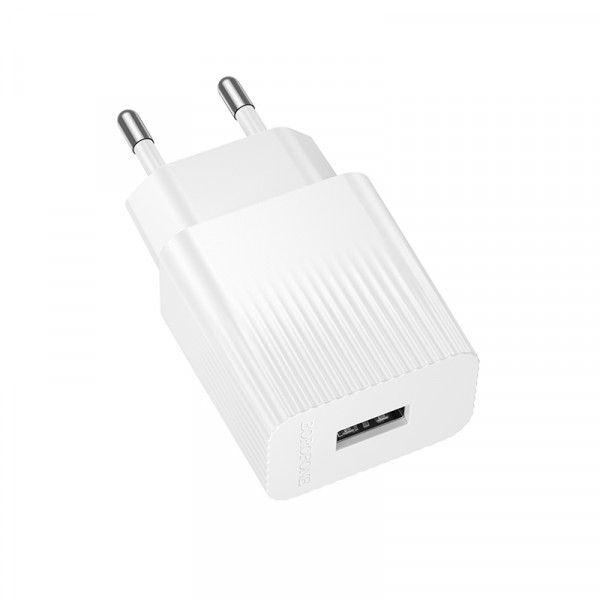 Мережевий зарядний пристрій BOROFONE BAS71A Source single-port charger White (6941991122569)