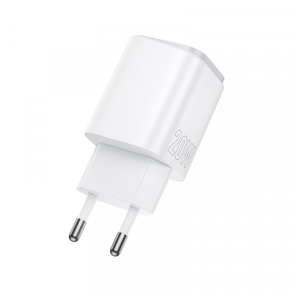 Мережевий зарядний пристрій BOROFONE BAS83A Star PD20W+QC3.0 charger (EU) White (6941991126772)