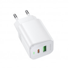 Мережевий зарядний пристрій BOROFONE BAS83A Star PD20W+QC3.0 charger (EU) White (6941991126772)
