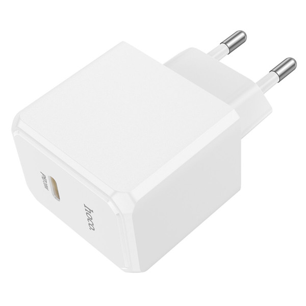 Мережевий зарядний пристрій HOCO CS13A Ocean single port PD20W charger Білий