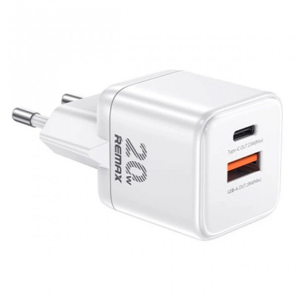 Мережевий зарядний пристрій REMAX Kings 20W A+C Charger CA-18(AC20W) EU-white (6954851236825)