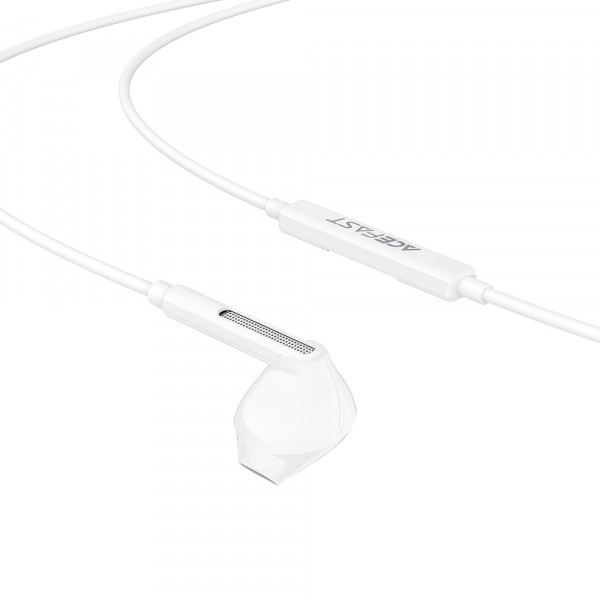Навушники ACEFAST L13 USB-C semi-in-ear wired earphones with mic White (6974316286691)