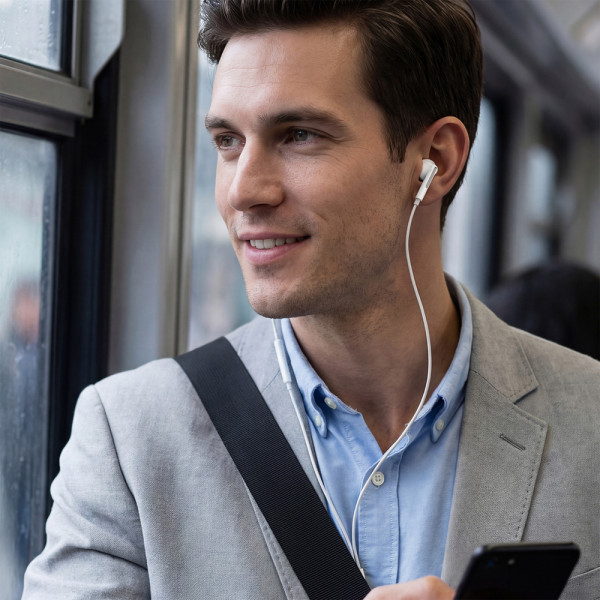 Навушники ACEFAST L13 USB-C semi-in-ear wired earphones with mic White (6974316286691)