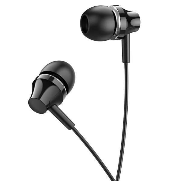 Навушники BOROFONE BM74 Singer universal earphones with microphone Black (6974443388220)