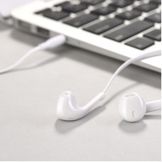 Навушники HOCO M39 Rhyme sound earphones with microphone White (6957531079774)