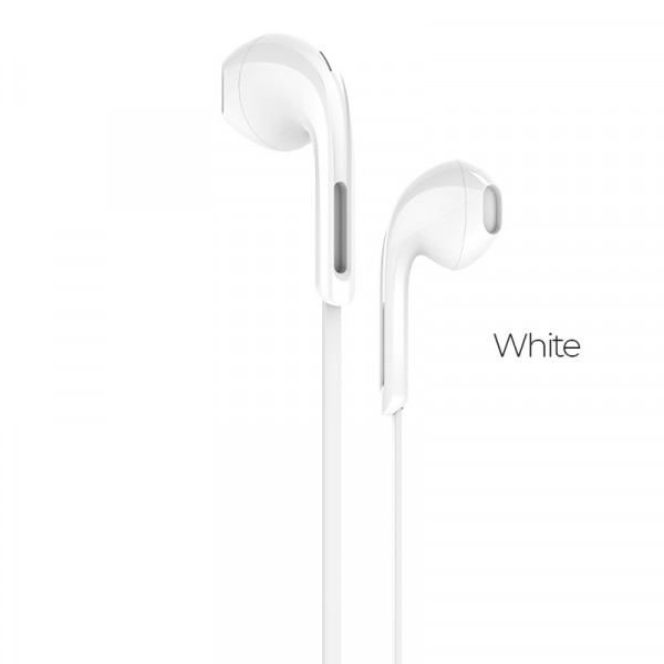Навушники HOCO M39 Rhyme sound earphones with microphone White (6957531079774)