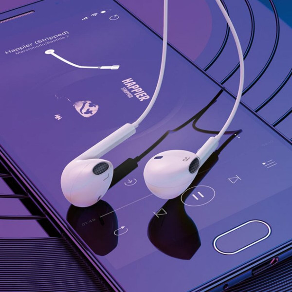 Навушники HOCO M80 Original series earphones for Type-C display set(20PCS) Білий