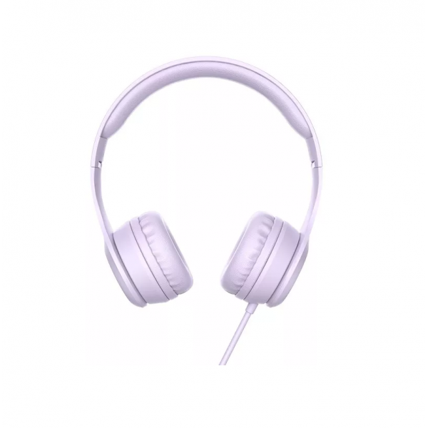 Навушники HOCO W21 Graceful charm wire control headphones Purple (6931474708304)